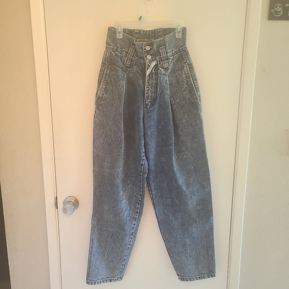 Vintage 80's Retro Acid washed high Waisted baggy harem pants Classic Jordache. - Picture 4 of 13